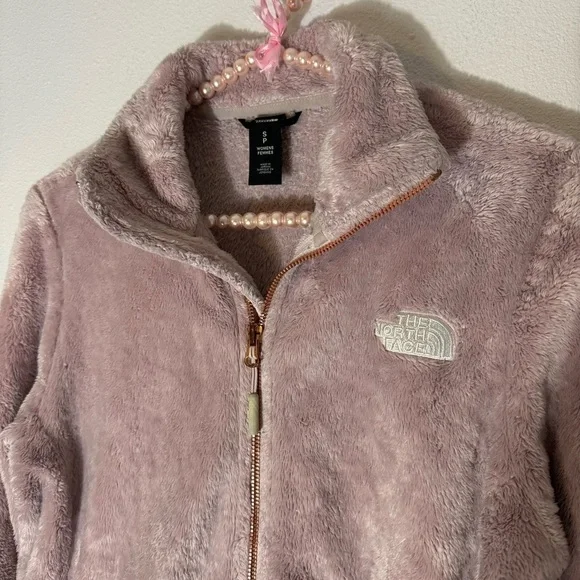 The North Face Osito pale pink teddy bear full zip jacket size Small - Picture 2 of 16